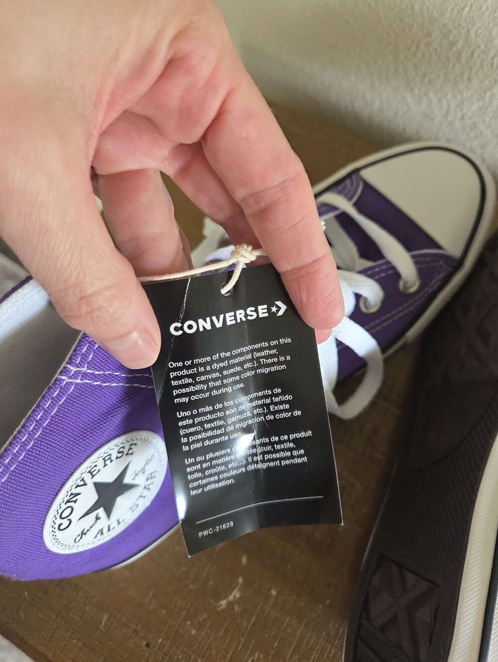 Converse Chuck Taylor All Star High-Top Sneaker Size 9 New Electric Purple Y2K - Picture 6 of 9